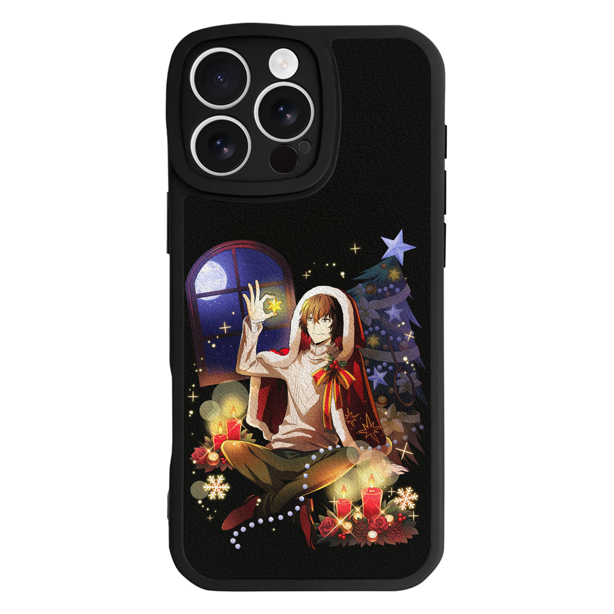 （画像用） 文豪ストレイドッグス Bungo Stray Dogs 【iPhone 16シリーズ対応】シリコンスマホケース（レザー調） 材質：シリコン